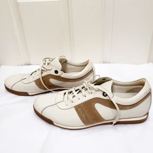 Salvatore Ferragamo Men's Sneakers Beige Sz 11.5